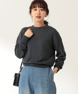 Demi-Luxe BEAMS / シャーリングヘム プルオーバー