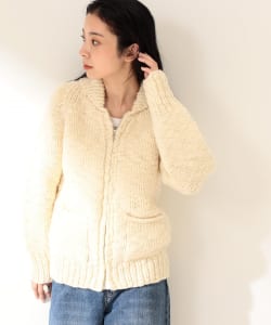 Demi-Luxe BEAMS / カウチン ジップ カーディガン
