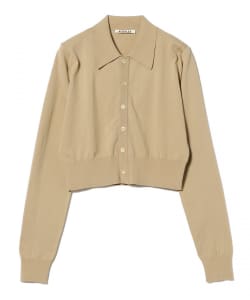 ▲AURALEE / SUPPER HIGH GAUGE COTTON SHOURTCARDIGAN