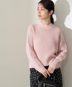Demi-Luxe BEAMS / コットン 畔編み ニット