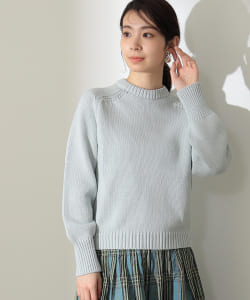 ▲Demi-Luxe BEAMS / クルーネック ニットプルオーバー