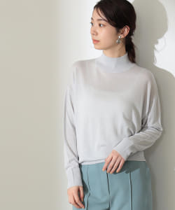 Demi-Luxe BEAMS / ドロップショルダー ハイネックニット