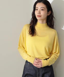 Demi-Luxe BEAMS / ドロップショルダー ハイネックニット