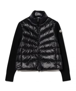 MONCLER / ハイネック ダウン ニットカーディガン