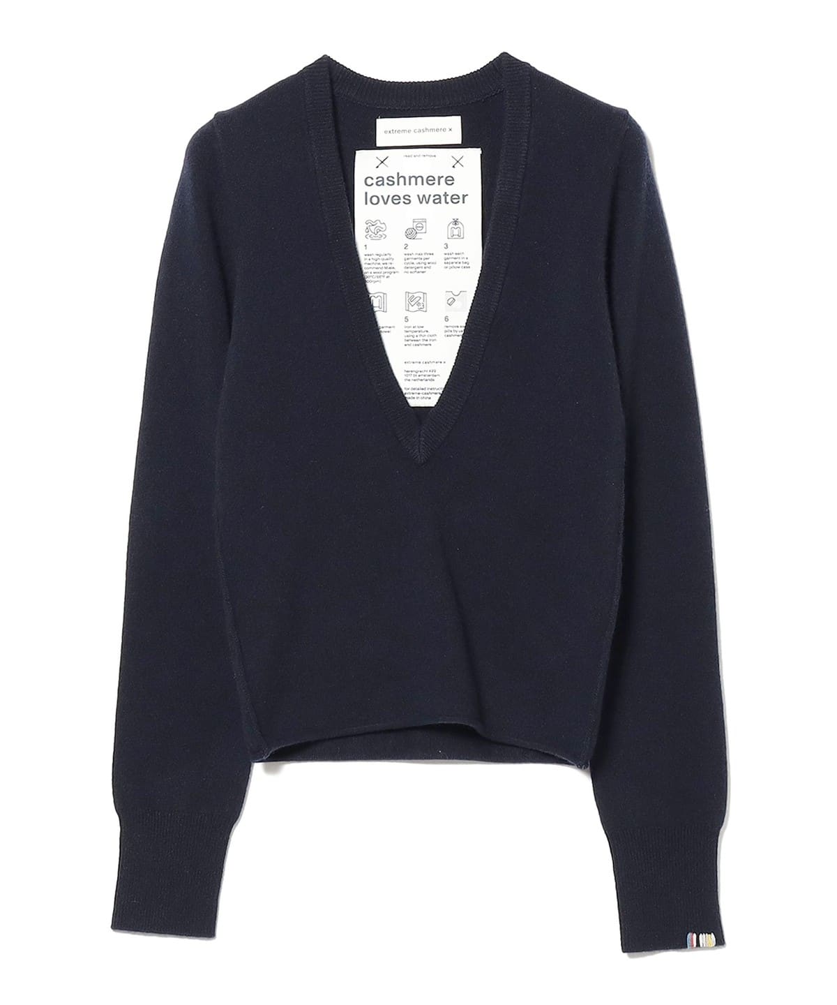 extreme cashmere エクストリーム カシミヤ / deco カシミヤ Vネックニット トップス WOMEN NAVY ONE SIZE extreme cashmere エクストリーム カシミヤ / deco カシミヤ Vネックニット トップス WOMEN NAVY ONE SIZE