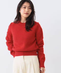 SLOANE × Demi-Luxe BEAMS / 5ゲージ 天竺 ショート クルーネックニット