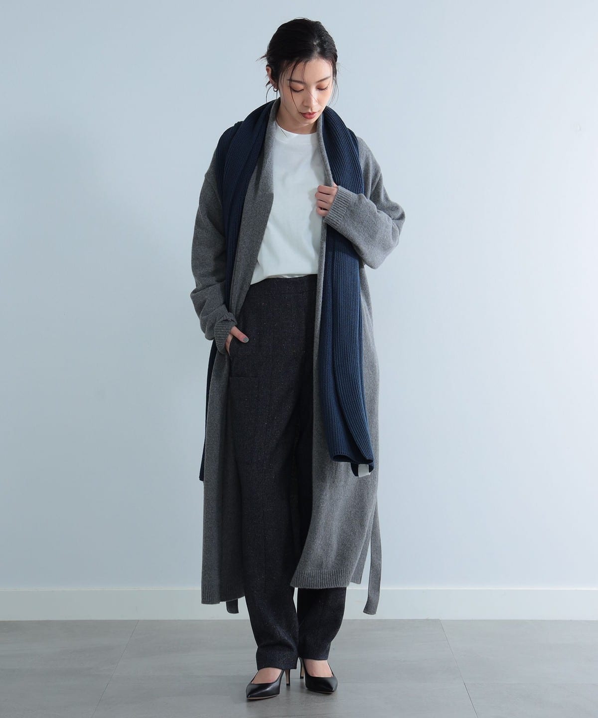 Demi-Luxe BEAMS AK+1 / ニット ロングガウン デミルクス