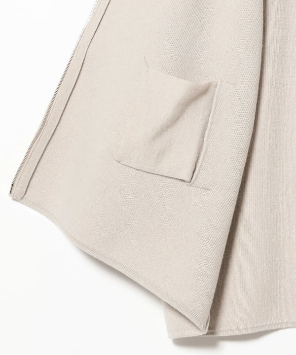 未使用EFFE BEAMS / スタンドネック ポンチョコート EFFE BEAMS（エッフェ ビームス）スライドジップ ポンチョ