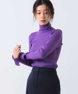 AURALEE / GIZA HIGH GAUGE RIB KNIT TURTLE