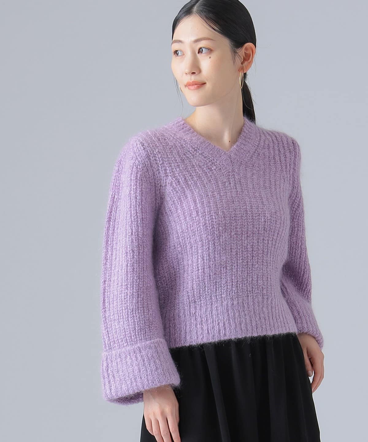 EFFE BEAMS（エッフェ ビームス）カラー ラメ プルオーバーニット  