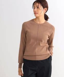 Demi-Luxe BEAMS / センターシーム クルーネックニット
