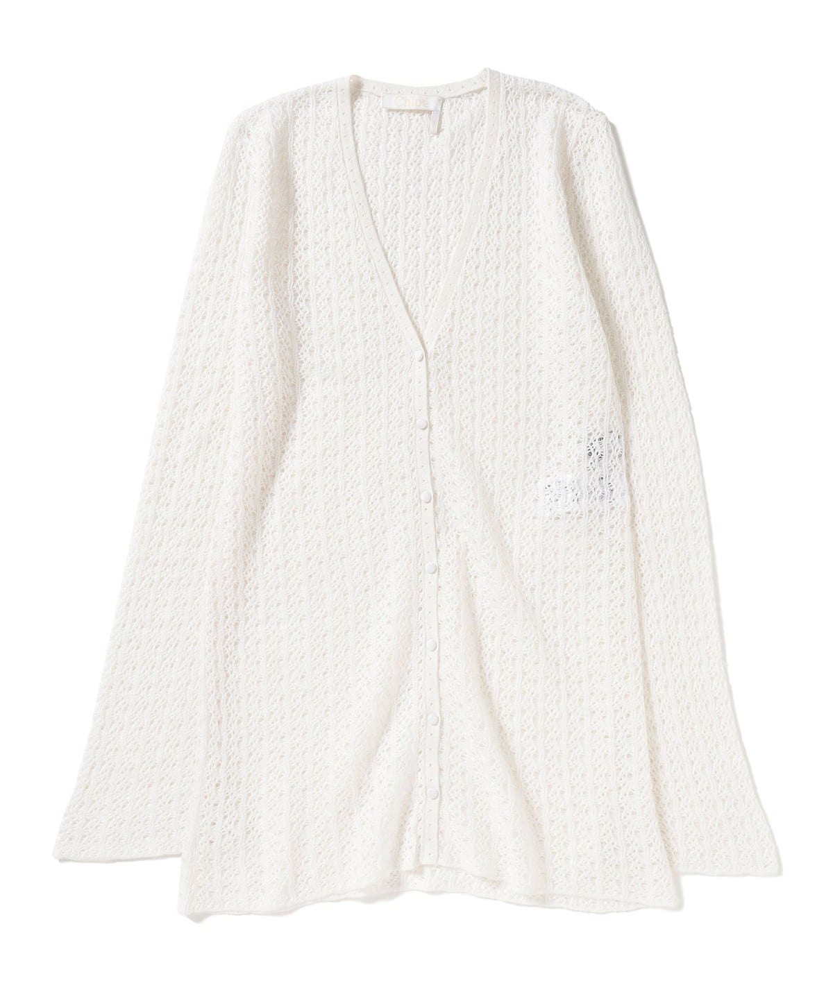 Chloe / レース Vネックカーディガン トップス WOMEN ICONIC MILK 38 Chloe / レース Vネックカーディガン トップス WOMEN ICONIC MILK 38