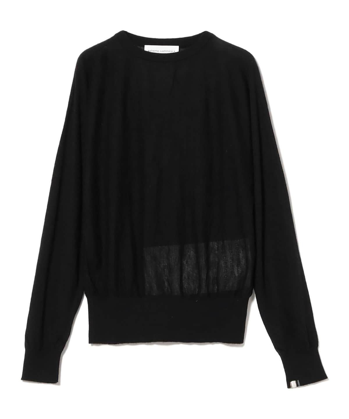 extreme cashmere エクストリーム カシミヤ / ELLENI ショート プルオーバーニット トップス WOMEN RAVEN ONE SIZE extreme cashmere エクストリーム カシミヤ / ELLENI ショート プルオーバーニット トップス WOMEN RAVEN ONE SIZE