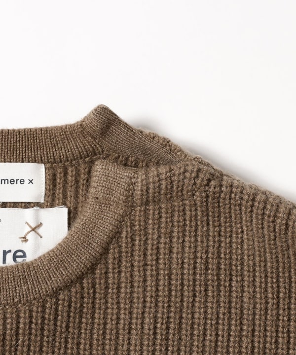 Demi-Luxe BEAMS（デミルクス ビームス）extreme cashmere / YOU スリット クルーネック ニット（トップス ニット・ セーター）通販｜BEAMS