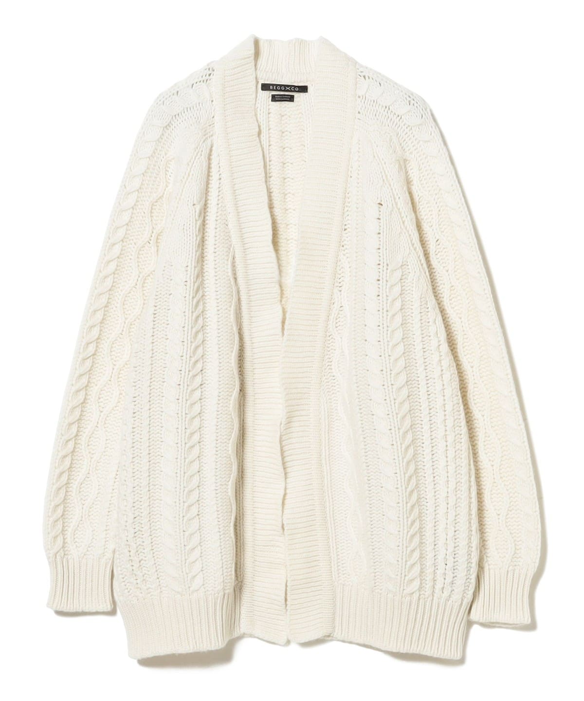 Begg x Co ベグ アンド コー / カシミヤ ケーブルカーディガン トップス WOMEN WHITE SM Begg x Co ベグ アンド コー / カシミヤ ケーブルカーディガン トップス WOMEN WHITE SM