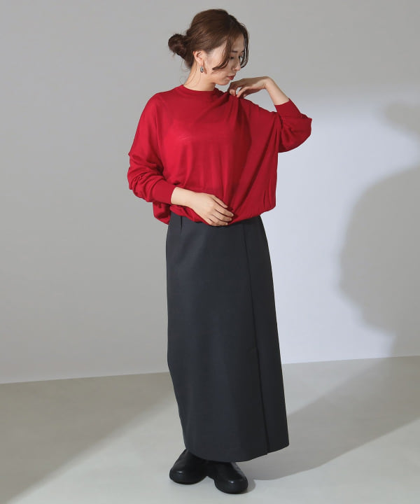 Demi-Luxe BEAMS　新品未使用　センターシームクルーネックニット Demi-Luxe BEAMS（デミルクス ビームス）の「Demi-Luxe BEAMS
