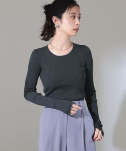 AURALEE / SUPER FINE WOOL HIGH GAUGE RIB KNIT PULLOVER