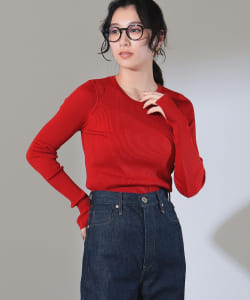 AURALEE / SUPER FINE WOOL HIGH GAUGE RIB KNIT PULLOVER