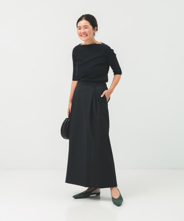 シンプル ボートネック ニット .M. BEAMS STAFF：H162　Size：ONE SIZE