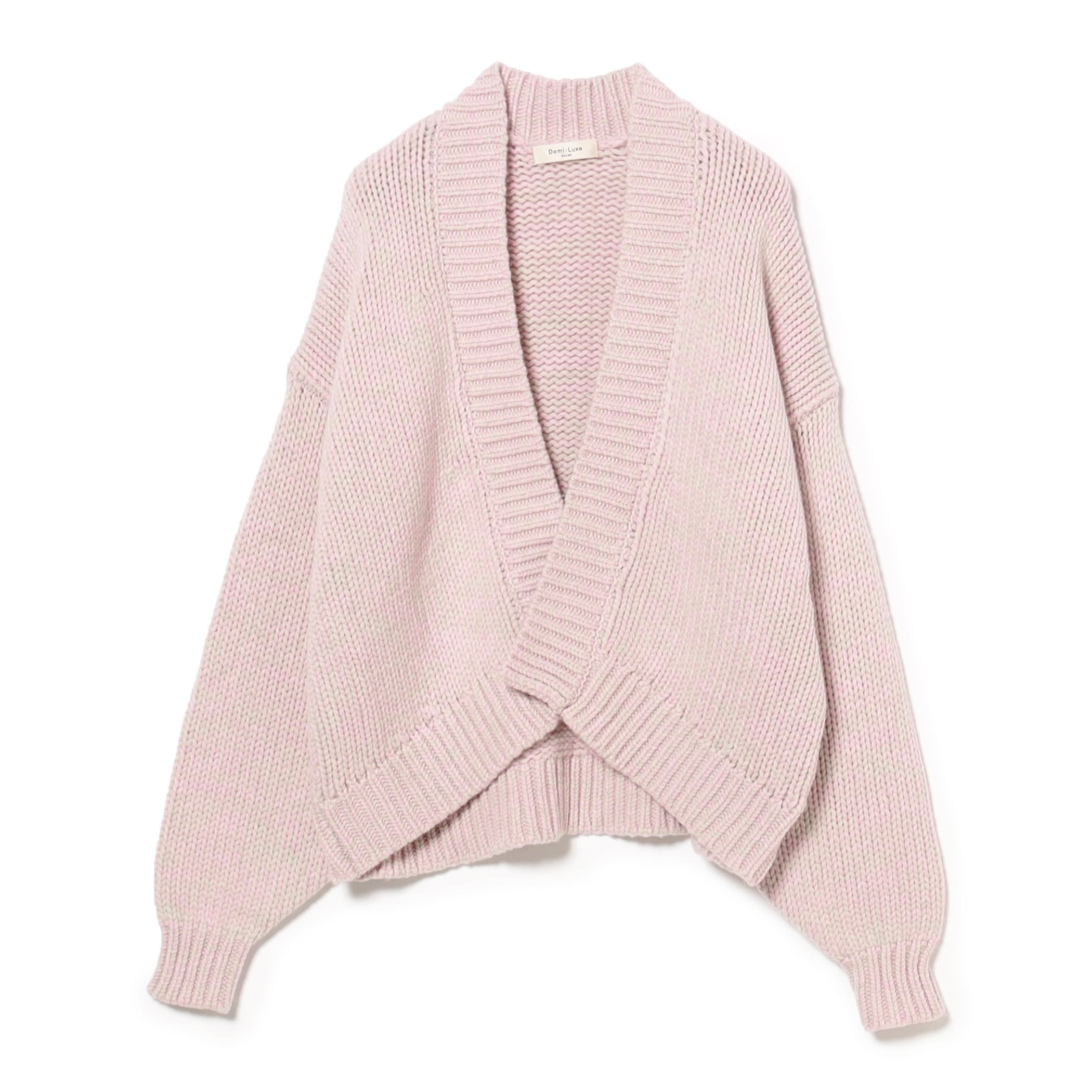 メランジ ローゲージ カーディガン トップス WOMEN PINK ONE SIZE メランジ ローゲージ カーディガン トップス WOMEN PINK ONE SIZE