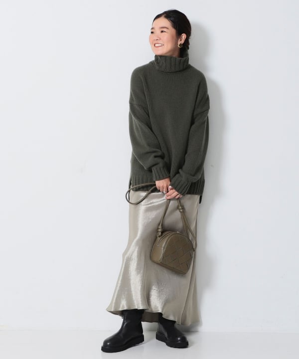 Demi-Luxe BEAMS（デミルクス ビームス）SLOANE / 3ゲージ ドロップショルダー タートルネックニット（トップス ニット ・セーター）通販｜BEAMS