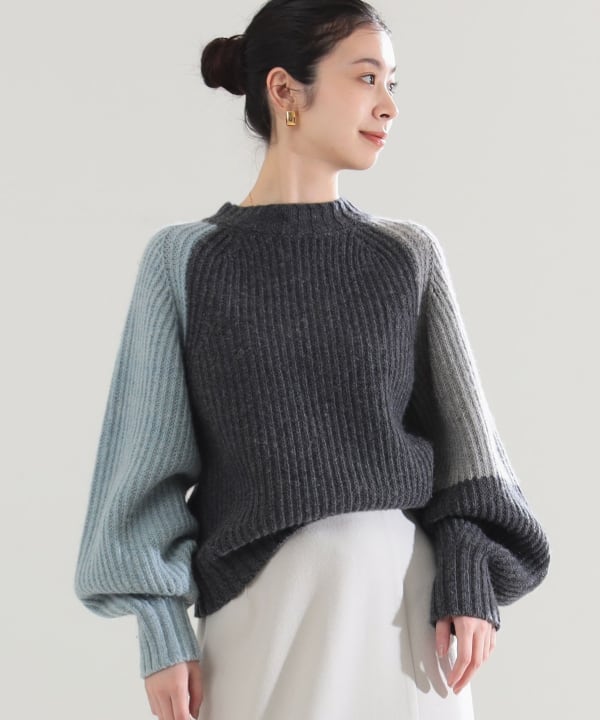 BEAMS +(ビームスプラス) / 19AW/クルーネックニット7ゲージ