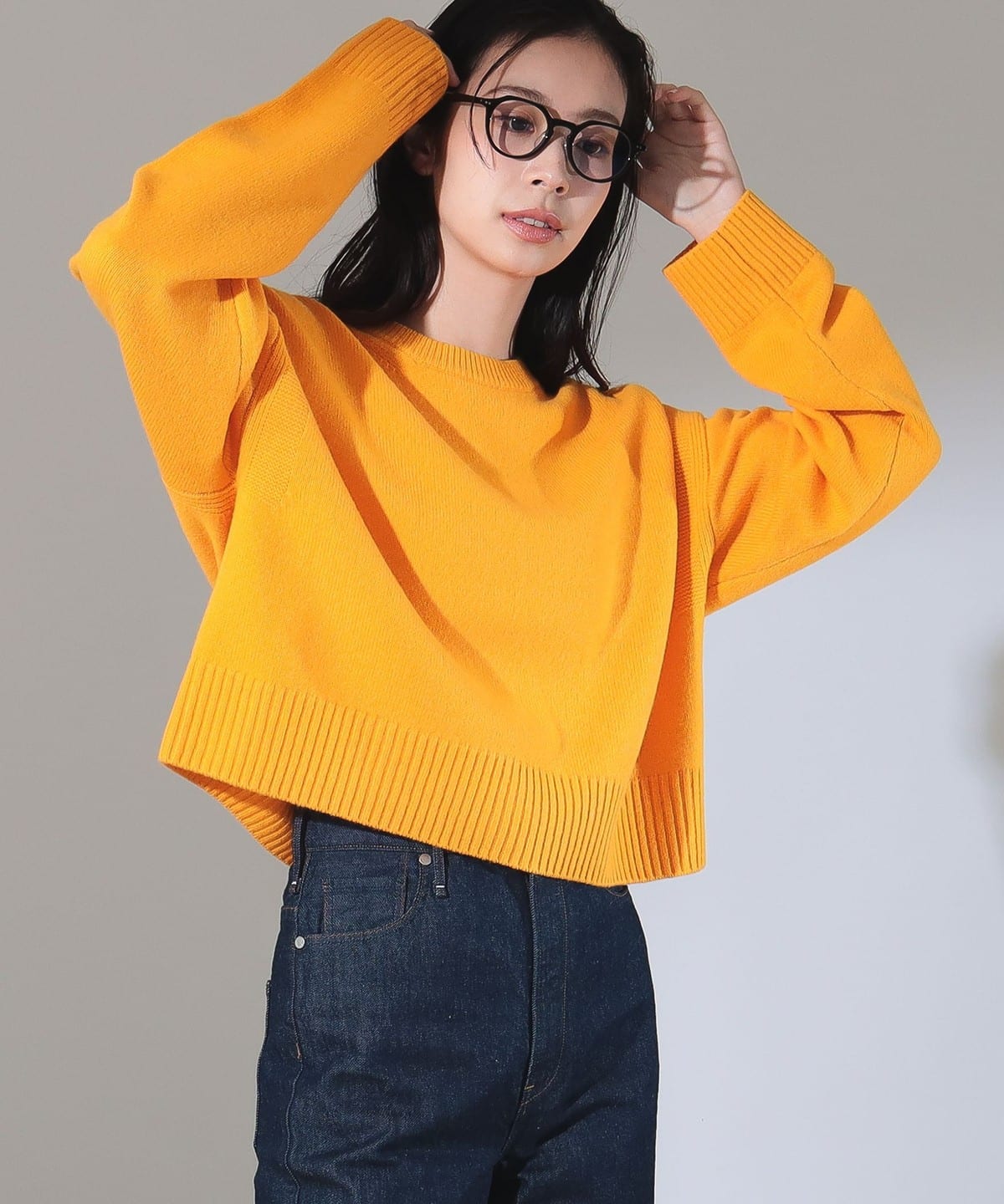 7ゲージ ウール クルーネック プルオーバー トップス WOMEN ORANGE ONE SIZE 7ゲージ ウール クルーネック プルオーバー トップス WOMEN ORANGE ONE SIZE