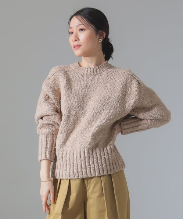 BATONER - 美品✨バトナー ローゲージ ケーブルニット クルー