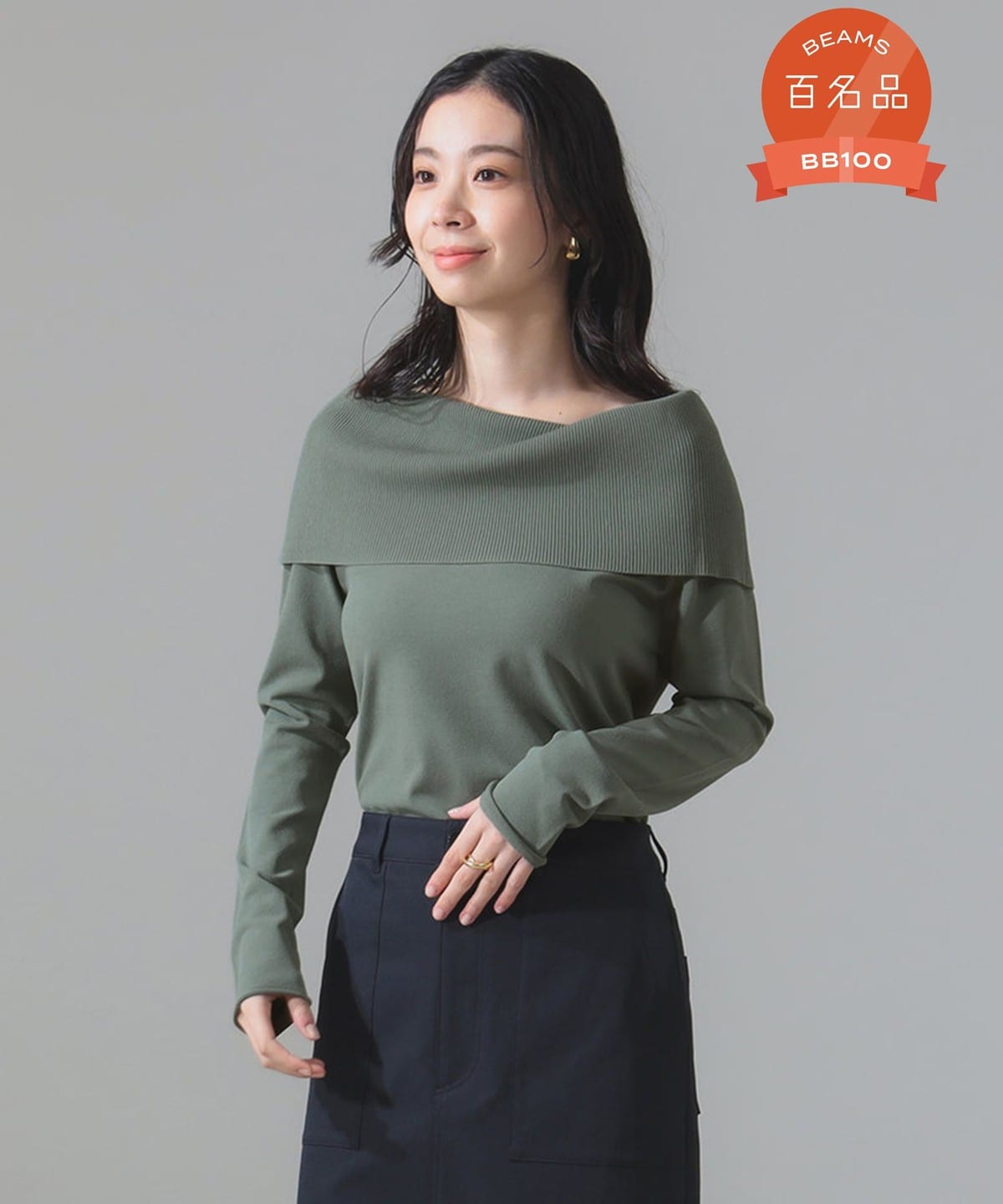 オフショルダー プルオーバーニット トップス WOMEN SAGE ONE SIZE オフショルダー プルオーバーニット トップス WOMEN SAGE ONE SIZE