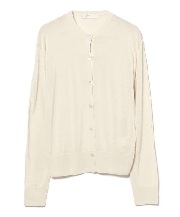 Demi-Luxe BEAMS ピンク シルク長袖カーディガン - メルカリ