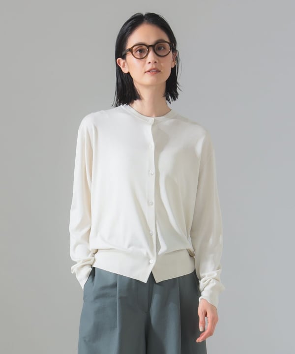 人気商品の中古品・新品・未使用品 Demi-Luxe BEAMS（デミルクス ビームス）シルク クルーネック トップス