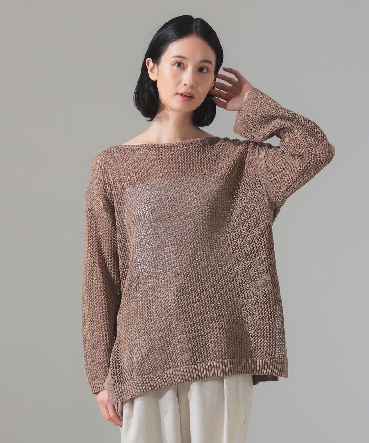 ギマコットン ロングスリーブ プルオーバー トップス WOMEN WOOD ONE SIZE ギマコットン ロングスリーブ プルオーバー トップス WOMEN WOOD ONE SIZE