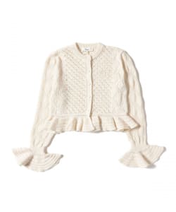 Chloe / レース フリル カーディガン