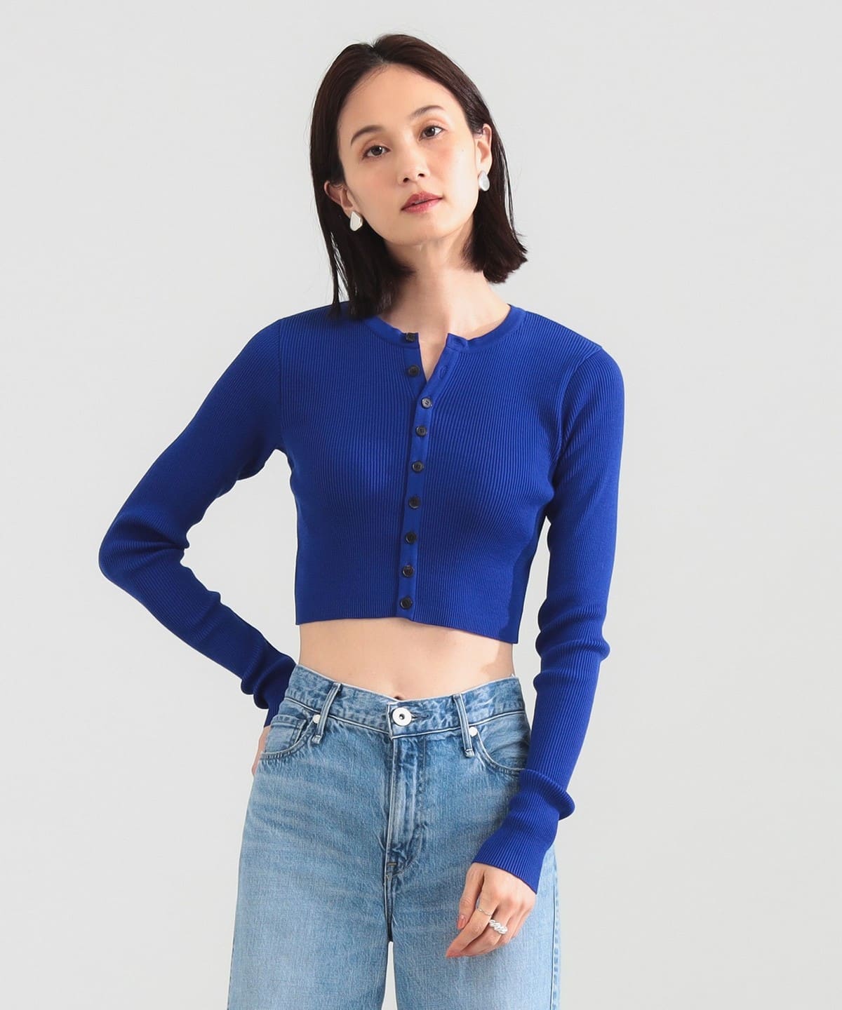 【auralee】rib knit short cardigan サイズ1 z-A25AC01HW_2500-1.jpg?1751545704