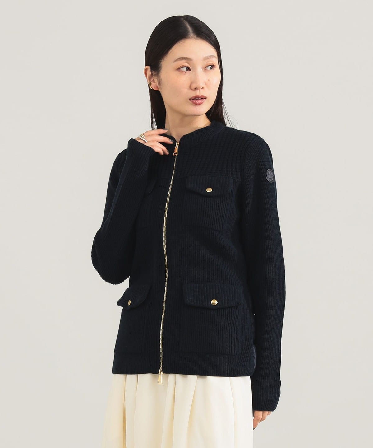 Demi-Luxe カーディガン Demi-Luxe BEAMS カーディガン 2WAY フレンチ プルオーバー