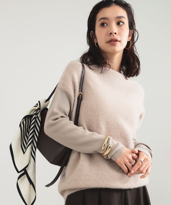 Demi-Luxe BEAMS（デミルクス ビームス）フラッフィー ボートネック