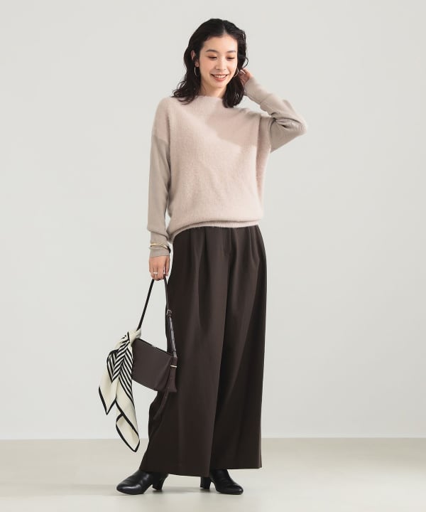 Demi-Luxe BEAMS（デミルクス ビームス）フラッフィー ボートネック