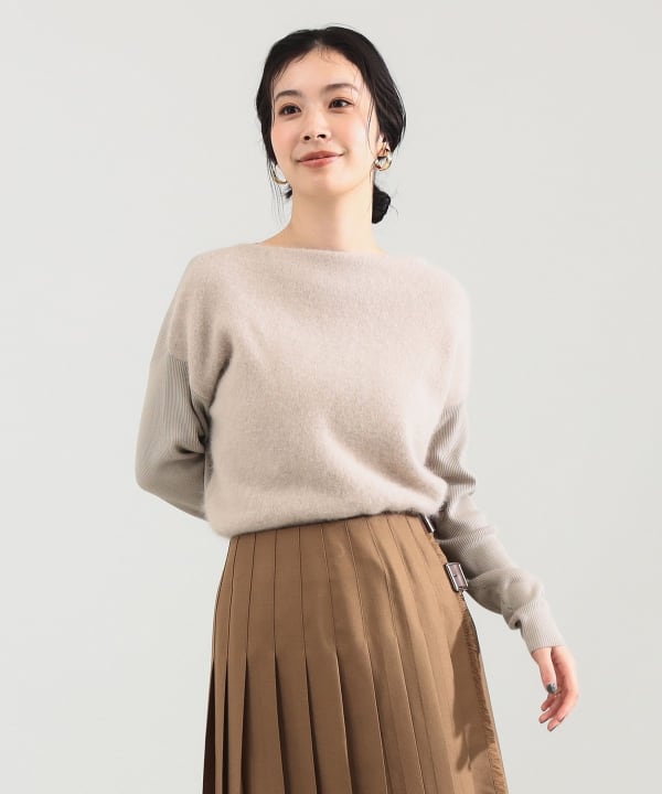 Demi-Luxe BEAMS（デミルクス ビームス）フラッフィー ボートネック