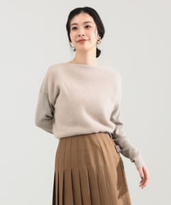 【+15%ポイントUP】フラッフィー ボートネック ニット