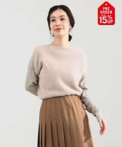 【+15%ポイントUP】フラッフィー ボートネック ニット