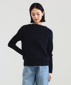 【+15%ポイントUP】フラッフィー ボートネック ニット