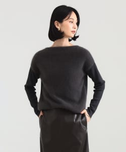 【+15%ポイントUP】フラッフィー ボートネック ニット