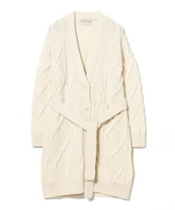 Mc George / ケーブル ベルト カーディガン