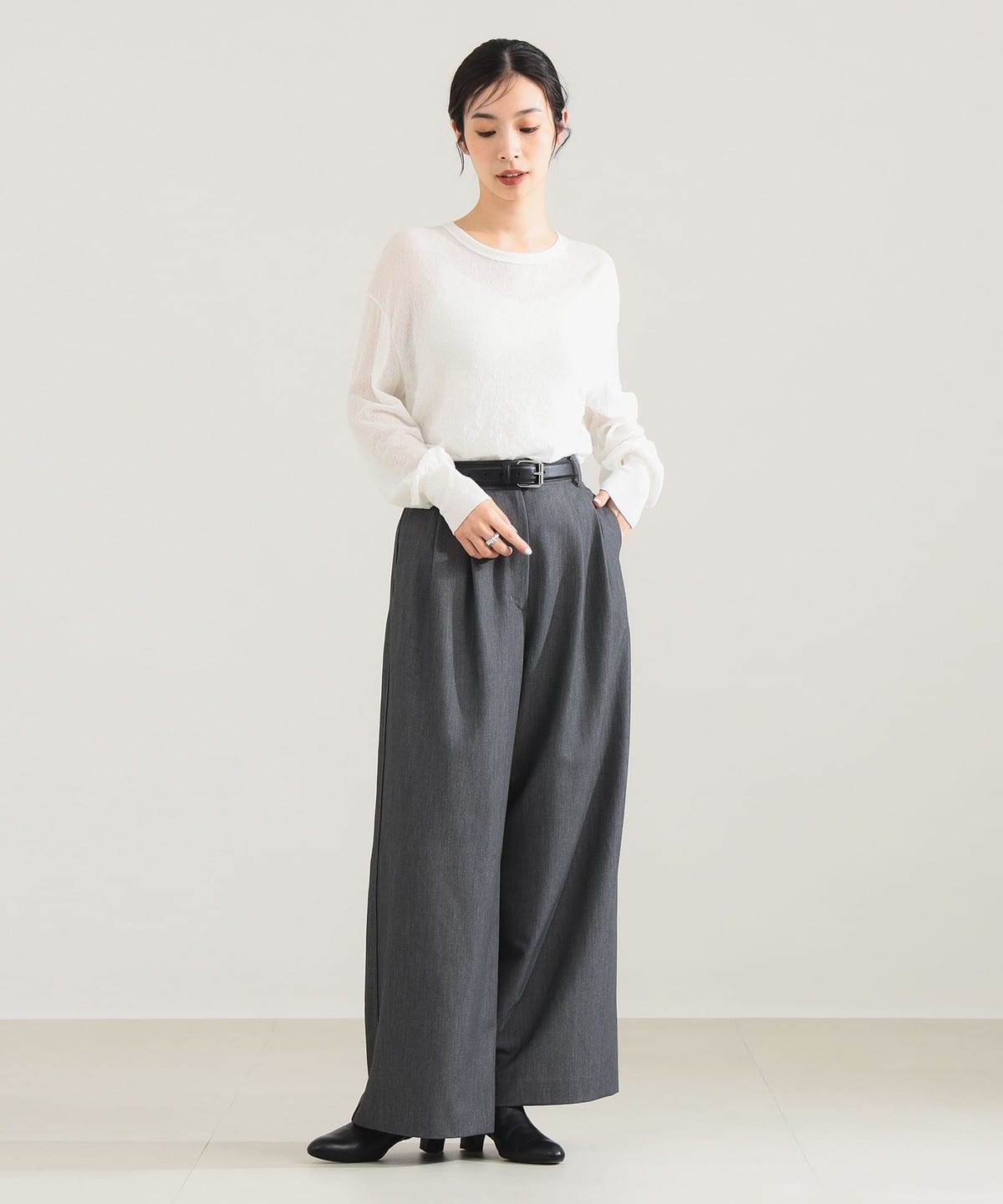 超美品　Demi-Luxe BEAMS ナイロンコットンブルゾン 超美品 Demi-Luxe BEAMS ナイロンコットンブルゾン