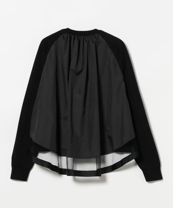 レディース バック タフタ カーディガン EFFE BEAMS（エッフェ ビームス）バック タフタ カーディガン