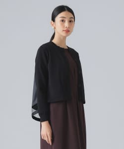 バック タフタ カーディガン