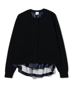 バック タフタ カーディガン