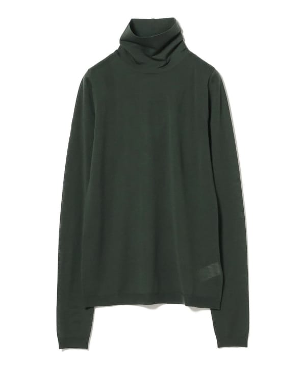 BEAMS ハイネックセーター ダークグリーン BEAMS ハイネックセーター ダークグリーン BEAMS ハイネックセーター