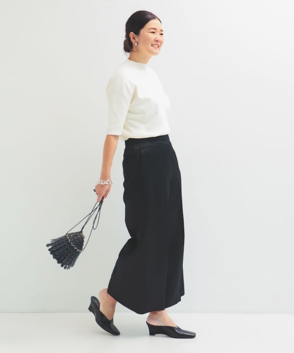 Demi-Luxe BEAMS（デミルクス ビームス）シンプル モックネック ニット