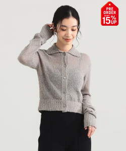 【+15%ポイントUP】AK+1 / ポロカラー ショート ニット